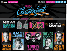 Tablet Screenshot of clusterfest.com